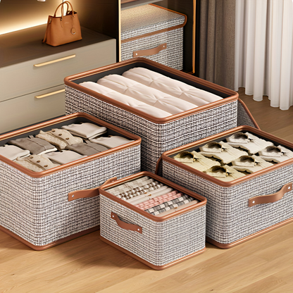 Large Fabric Storage Box Foldable Closet Organizer Bin