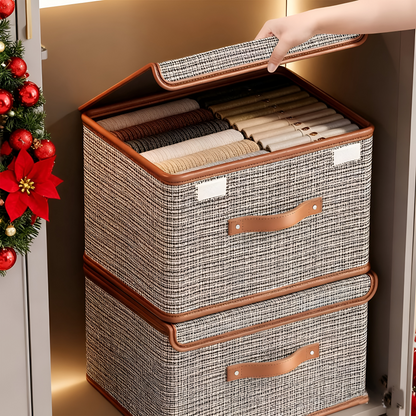 Large Fabric Storage Box Foldable Closet Organizer Bin