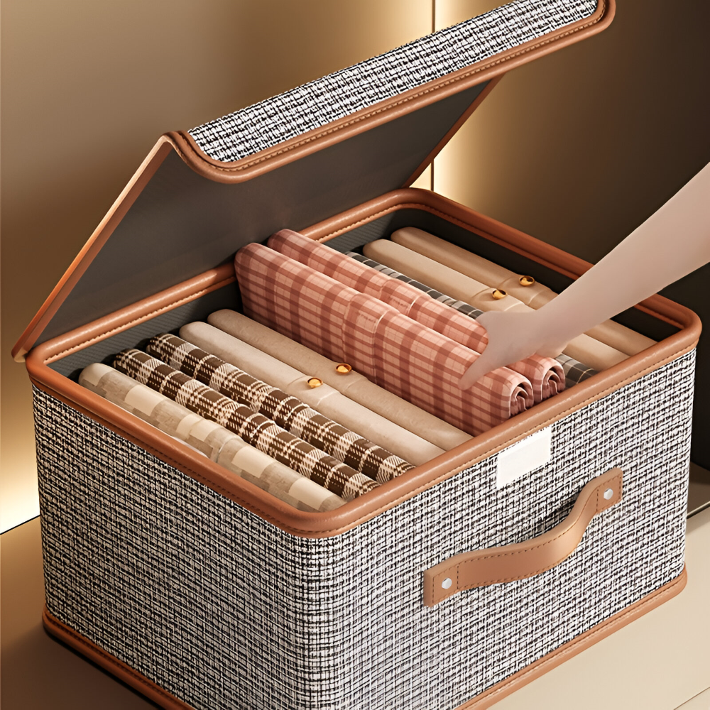 Large Fabric Storage Box Foldable Closet Organizer Bin