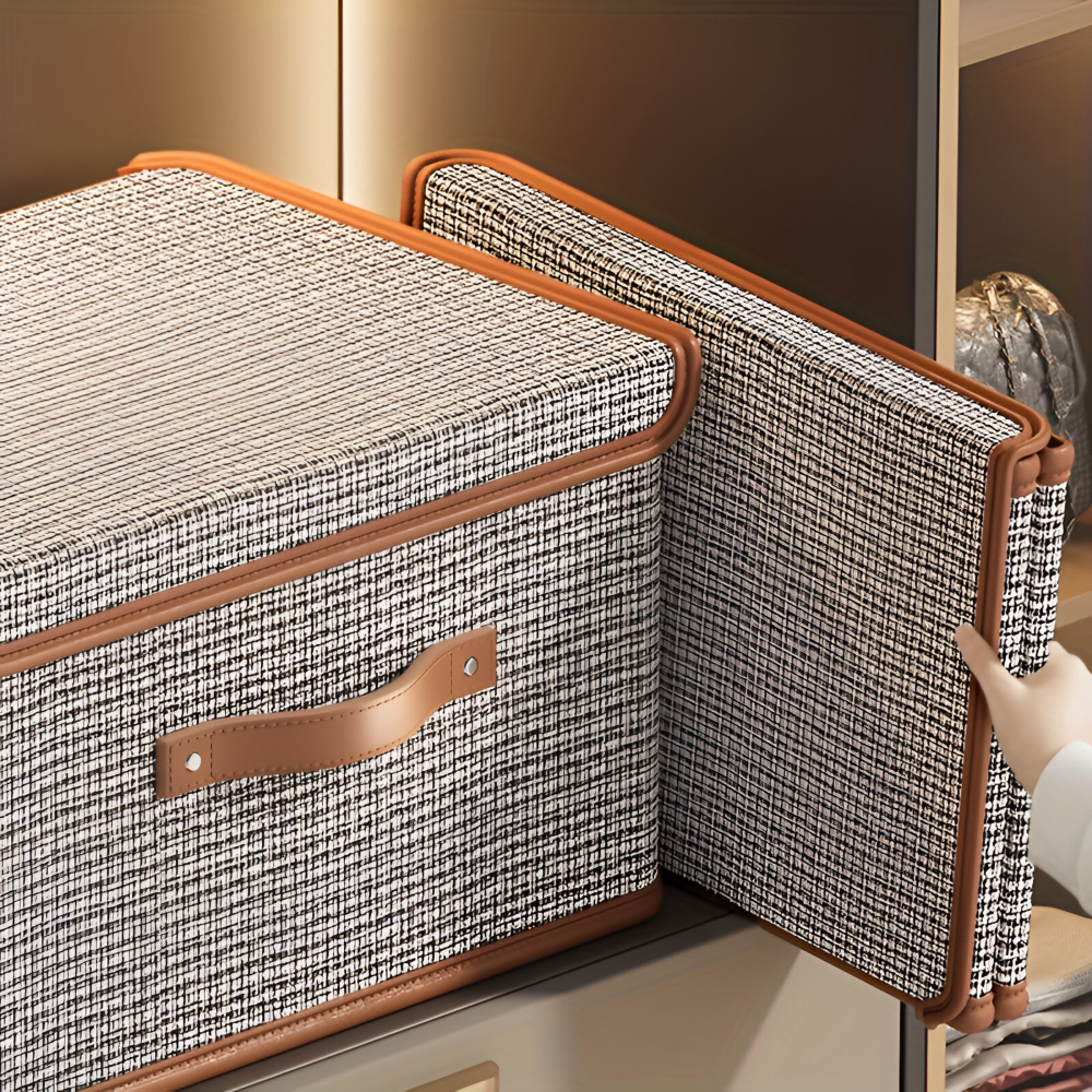 Large Fabric Storage Box Foldable Closet Organizer Bin