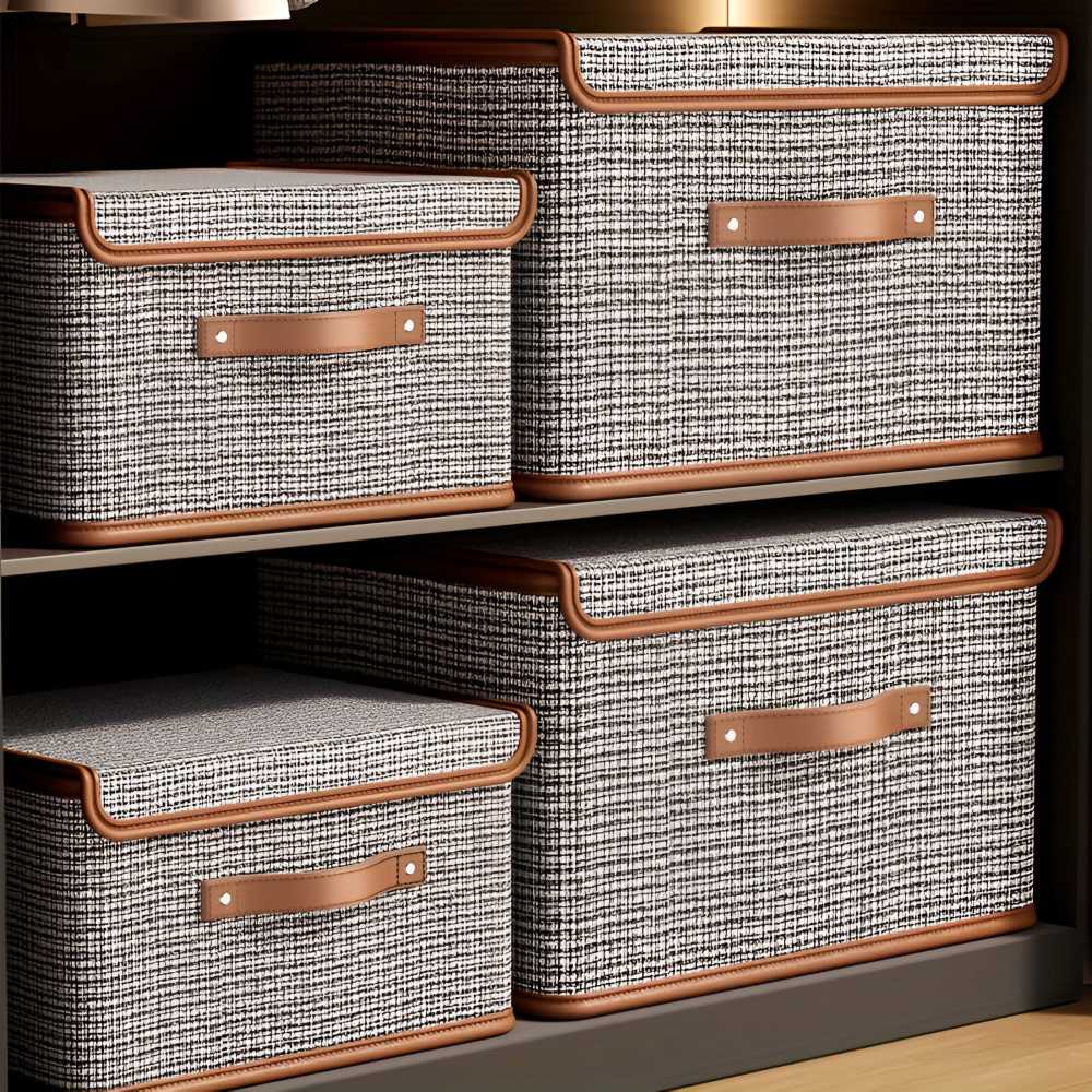 Large Fabric Storage Box Foldable Closet Organizer Bin
