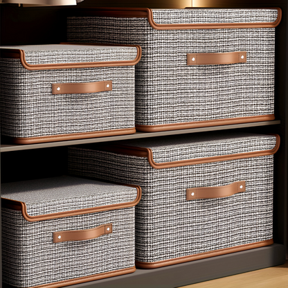Large Fabric Storage Box Foldable Closet Organizer Bin