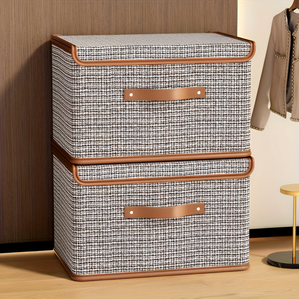 Large Fabric Storage Box Foldable Closet Organizer Bin