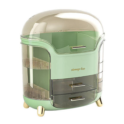 Large Makeup Organizer Storage Case with Dustproof Drawers