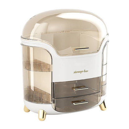 Large Makeup Organizer Storage Case with Dustproof Drawers