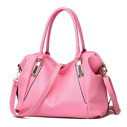 Large PU Leather Shoulder Bag Womens Everyday Handbag