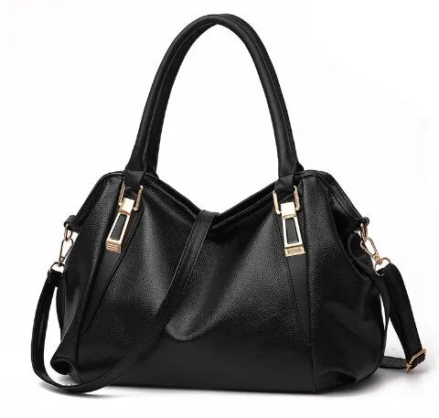 Large PU Leather Shoulder Bag Womens Everyday Handbag