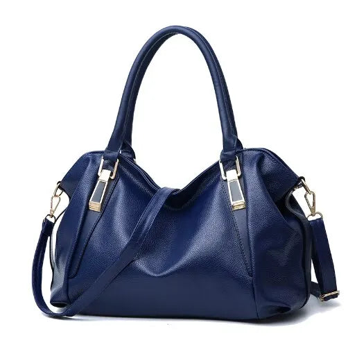 Large PU Leather Shoulder Bag Womens Everyday Handbag