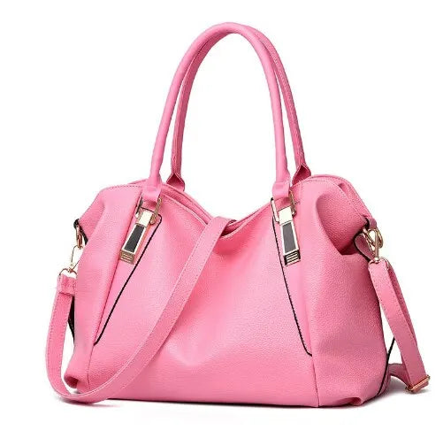 Large PU Leather Shoulder Bag Womens Everyday Handbag