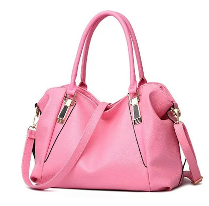 Large PU Leather Shoulder Bag Womens Everyday Handbag