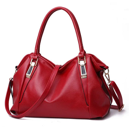 Large PU Leather Shoulder Bag Womens Everyday Handbag