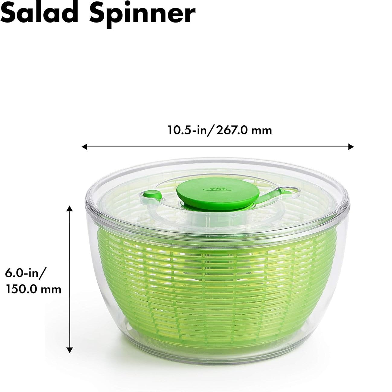 Large Salad Spinner Extra Capacity Lettuce Dryer for Fresh, Crisp Salads