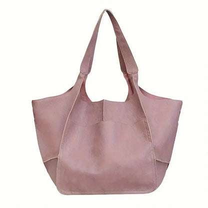 Large Soft Leather Tote Bag Everyday Shoulder Handbag