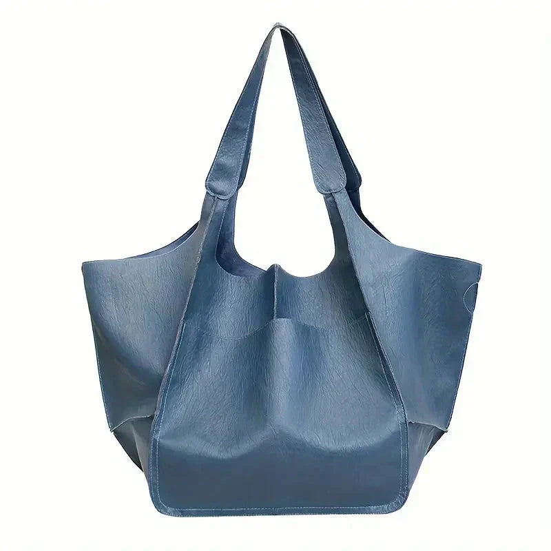 Large Soft Leather Tote Bag Everyday Shoulder Handbag