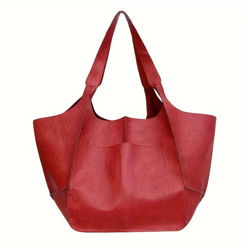 Large Soft Leather Tote Bag Everyday Shoulder Handbag