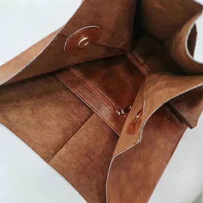Large Soft Leather Tote Bag Everyday Shoulder Handbag