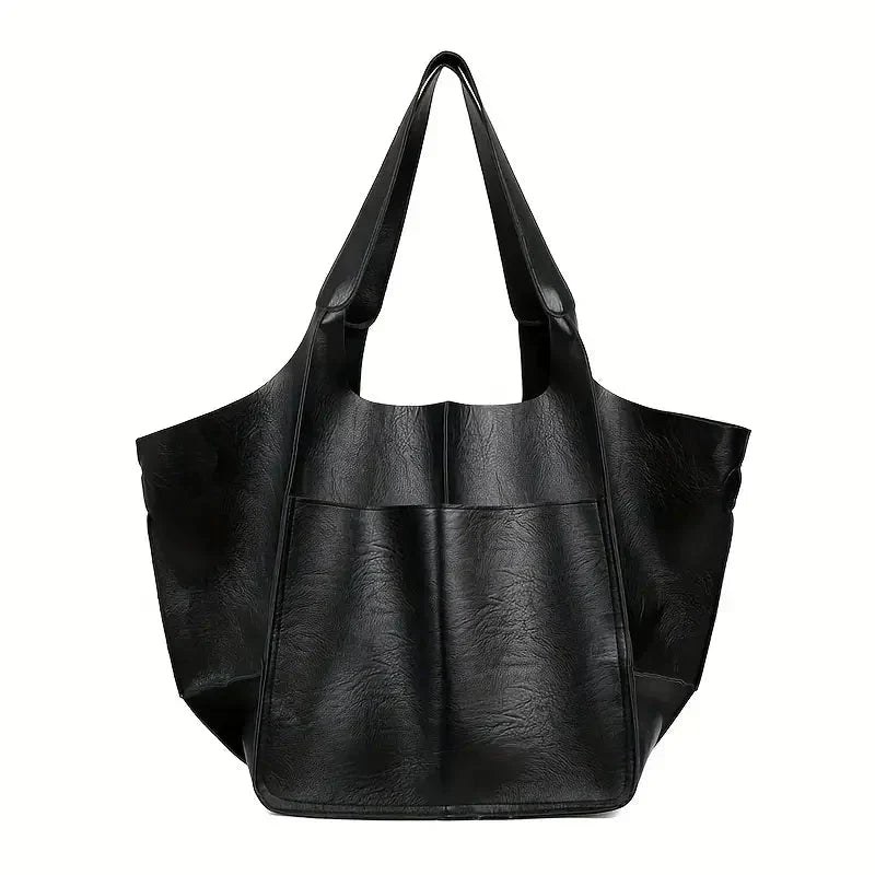 Large Soft Leather Tote Bag Everyday Shoulder Handbag