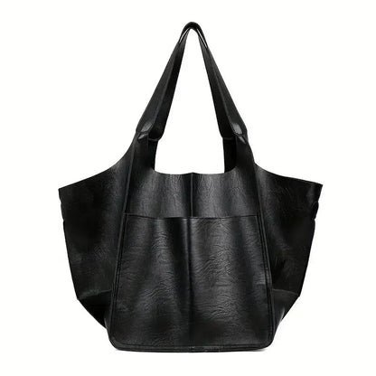 Large Soft Leather Tote Bag Everyday Shoulder Handbag