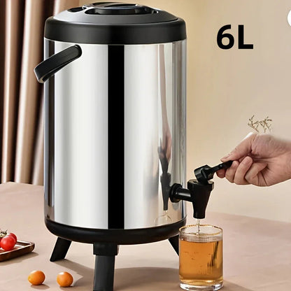 Large Stainless Steel Drink Dispenser - Insulated Beverage Server