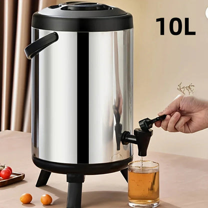 Large Stainless Steel Drink Dispenser - Insulated Beverage Server