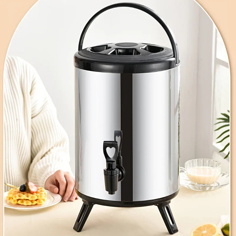 Large Stainless Steel Drink Dispenser - Insulated Beverage Server