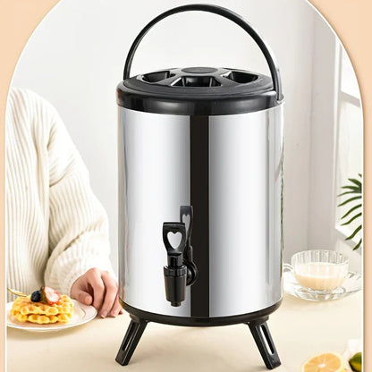 Large Stainless Steel Drink Dispenser - Insulated Beverage Server