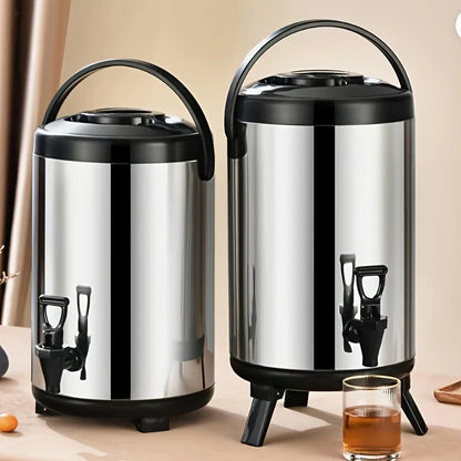 Large Stainless Steel Drink Dispenser - Insulated Beverage Server
