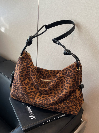 Large Suede Shoulder Tote Bag Womens Everyday Handbag