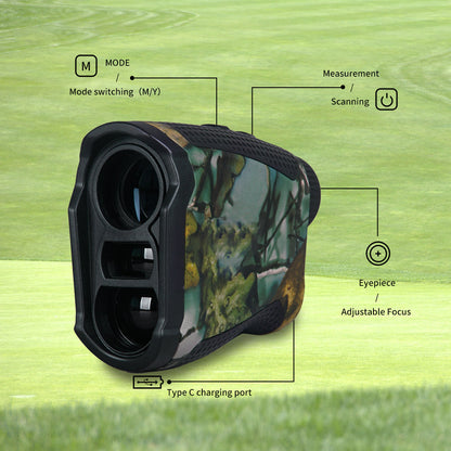 Laser Rangefinder 1000 Yard Distance Meter Hunting Golf Range Finder