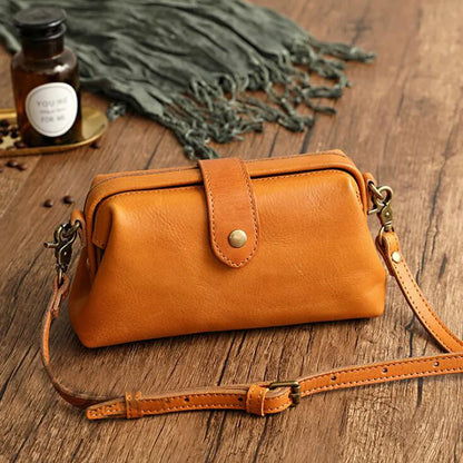 Leather Crossbody Bag Adjustable Strap Shoulder Bag Everyday Handbag
