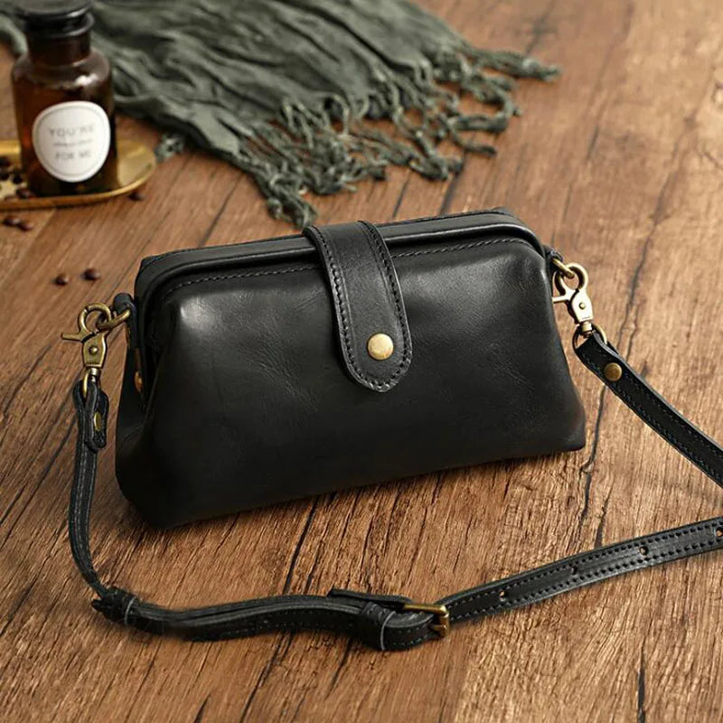Leather Crossbody Bag Adjustable Strap Shoulder Bag Everyday Handbag