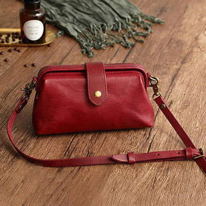 Leather Crossbody Bag Adjustable Strap Shoulder Bag Everyday Handbag
