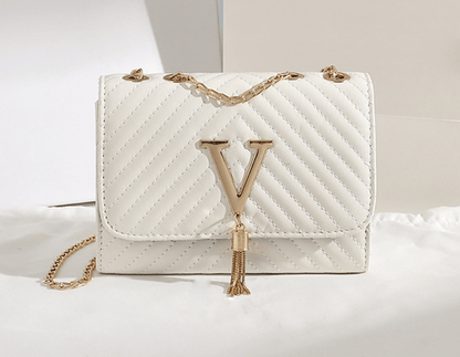 Leather Crossbody Shoulder Bag Womens Elegant Compact Handbag