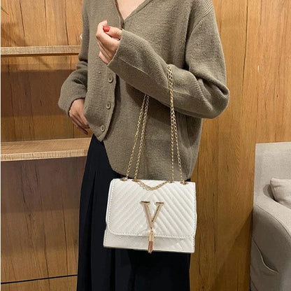 Leather Crossbody Shoulder Bag Womens Elegant Compact Handbag