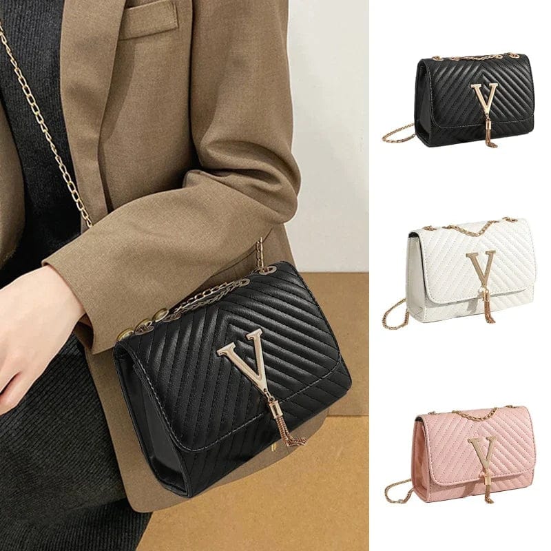 Leather Crossbody Shoulder Bag Womens Elegant Compact Handbag