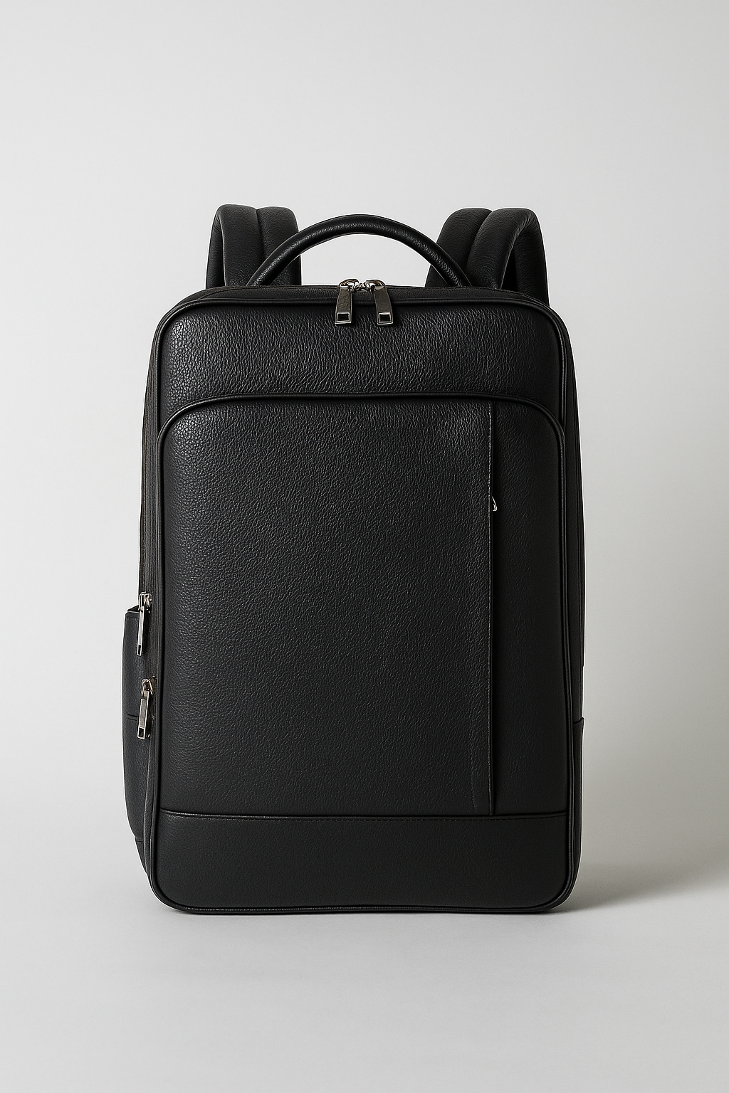 Leather Laptop Backpack USB Charging Business Travel Bag