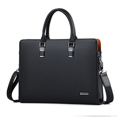 Leather Laptop Messenger Bag Business Shoulder Briefcase