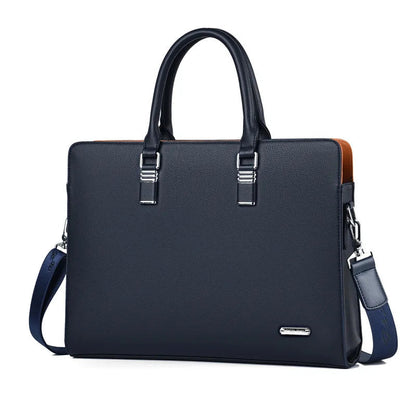 Leather Laptop Messenger Bag Business Shoulder Briefcase