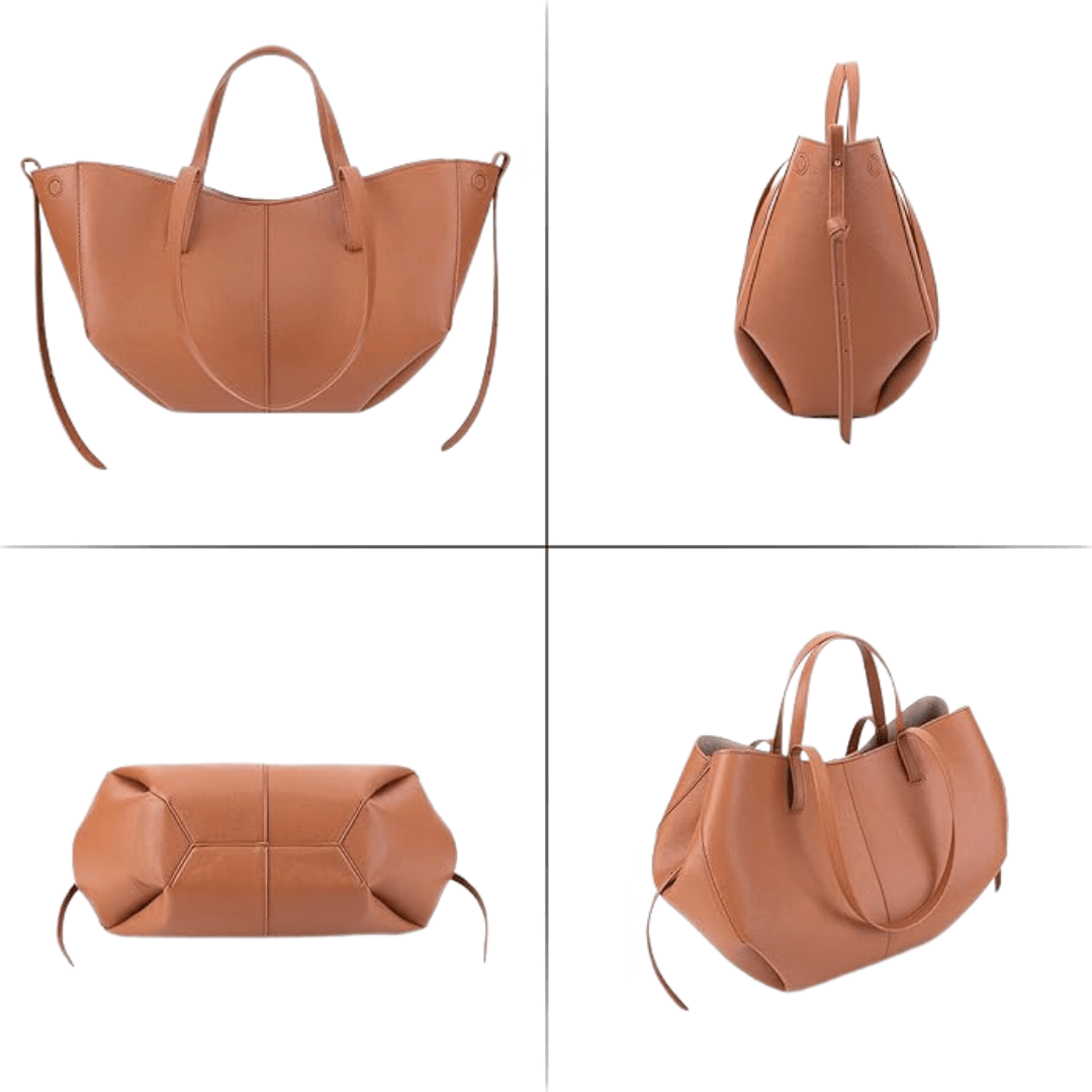 Leather Shoulder Bag Crossbody Messenger Travel Organizer Bag