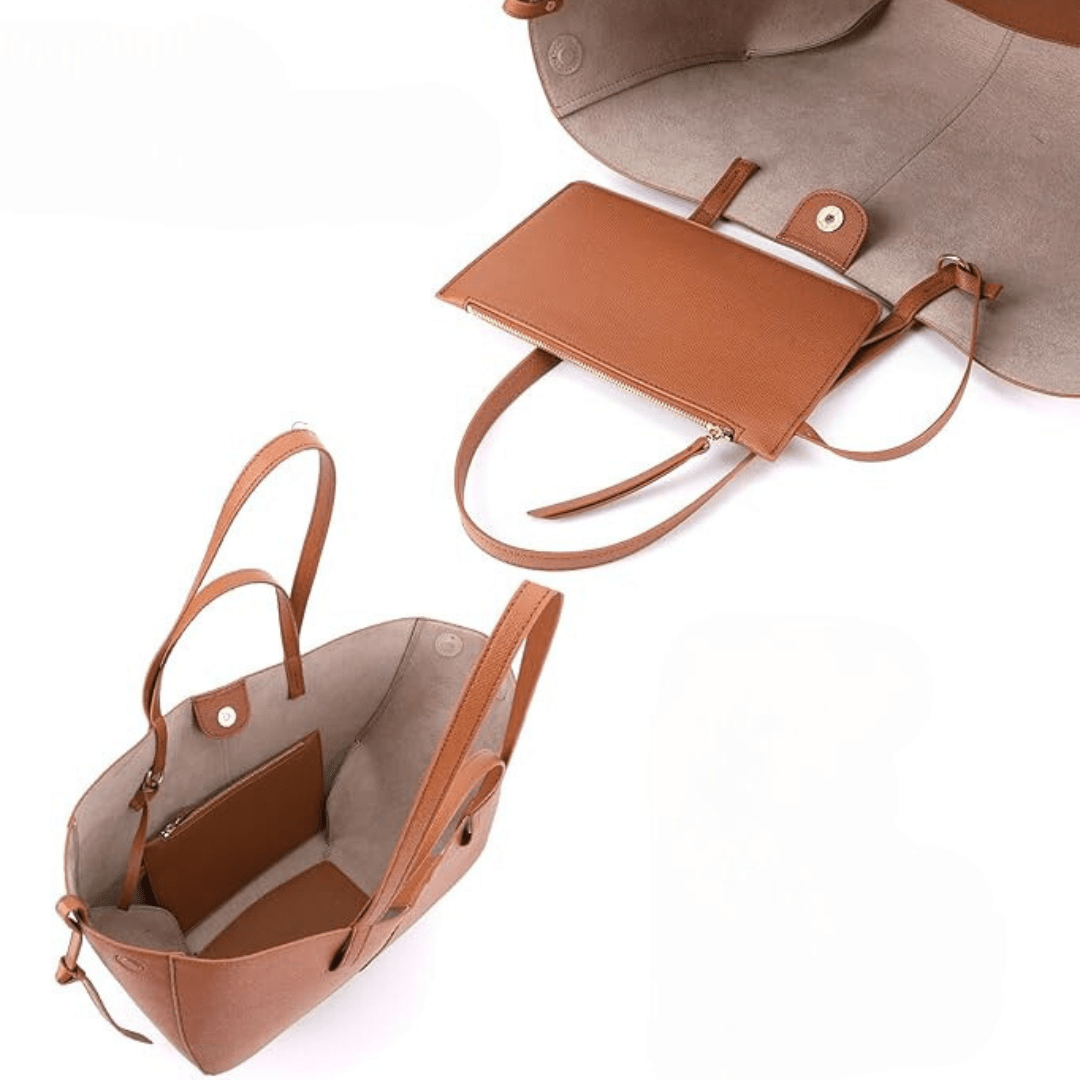 Leather Shoulder Bag Crossbody Messenger Travel Organizer Bag