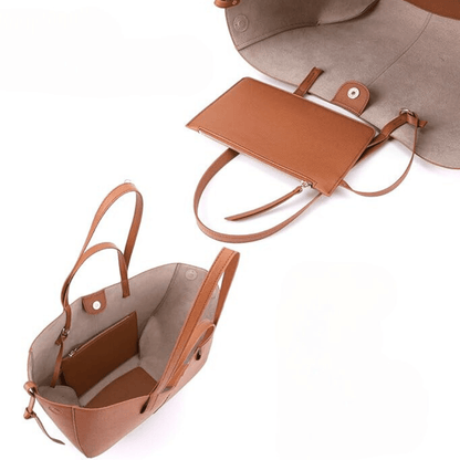 Leather Shoulder Bag Crossbody Messenger Travel Organizer Bag