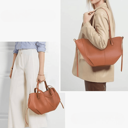 Leather Shoulder Bag Crossbody Messenger Travel Organizer Bag