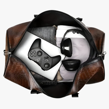 Leather Travel Duffle Bag Large Capacity Weekend Carry Bag