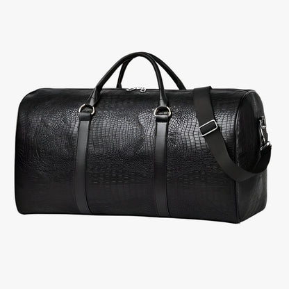 Leather Travel Duffle Bag Large Capacity Weekend Carry Bag