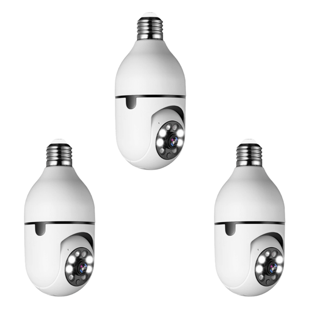 Lightbulb Security Camera with 360° Wireless Monitoring