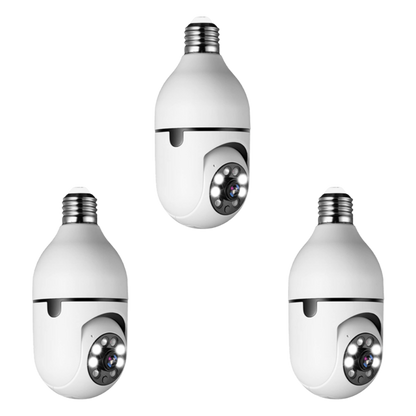 Lightbulb Security Camera with 360° Wireless Monitoring