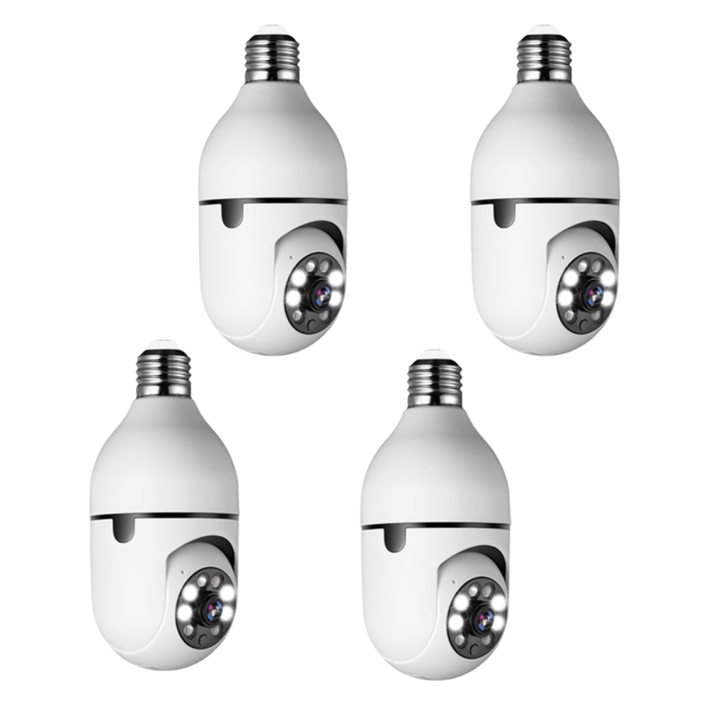 Lightbulb Security Camera with 360° Wireless Monitoring