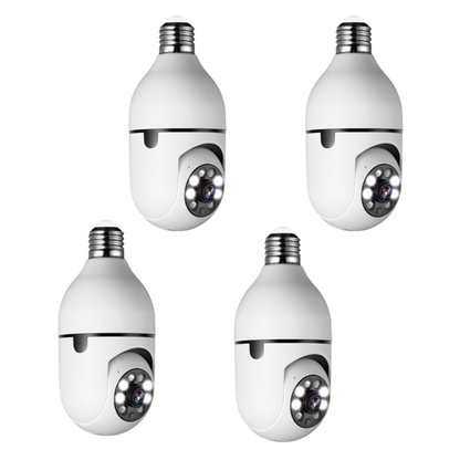 Lightbulb Security Camera with 360° Wireless Monitoring
