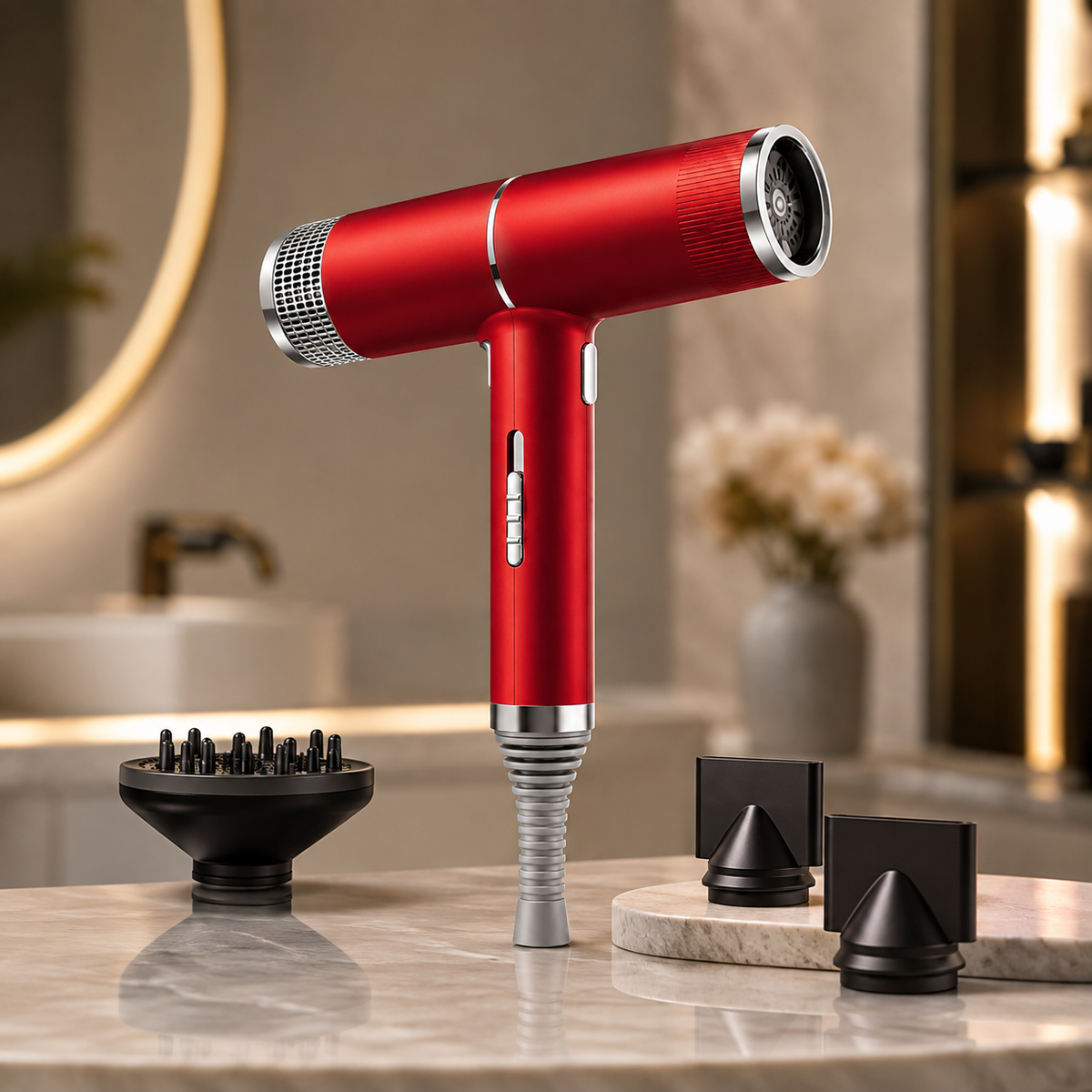 Lightweight High-Speed Hair Dryer with Compact Design and 1100W Motor