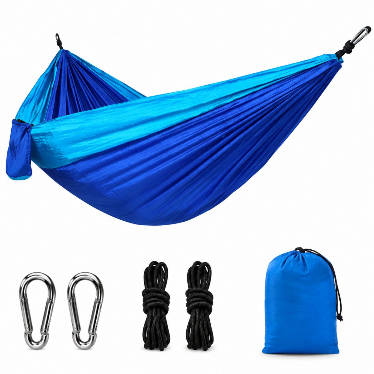 Lichtgewicht parachutehangmat voor twee personen